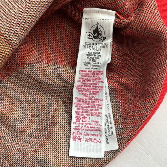 Disney Minnie Mouse Red and White Polka Dots Character Pullover Knit Sweater 2X - Picture 4 of 9